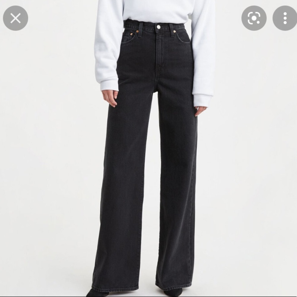 Ribcage wide leg levi denim